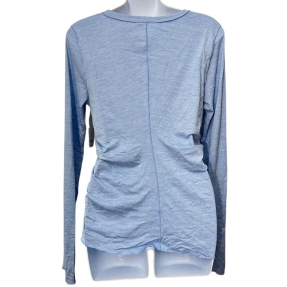 Free People FP Movement HATCH Blue Right On Run Long Sleeve Casual Layer Top, L - Picture 6 of 7